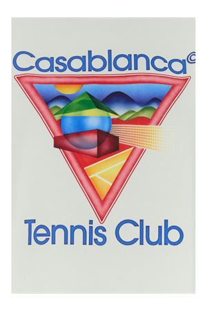 T-shirt in cotone biologico bianco CASABLANCA | WPF25JTS04601