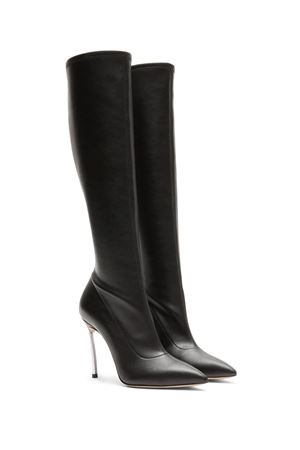 Stivali al ginocchio in pelle nera CASADEI | 1S330Y100MC22749000.