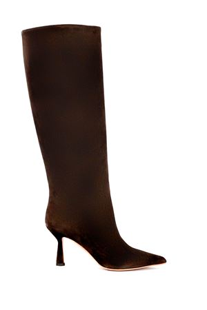 Samoa high boot in dark brown suede CASTAGNA | SAMOACAMOSCIOTMORO