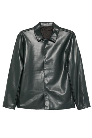 Dark green leather collar jacket COSTUMEIN | Z07Z510