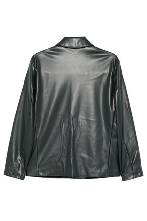 Dark green leather collar jacket COSTUMEIN | Z07Z510