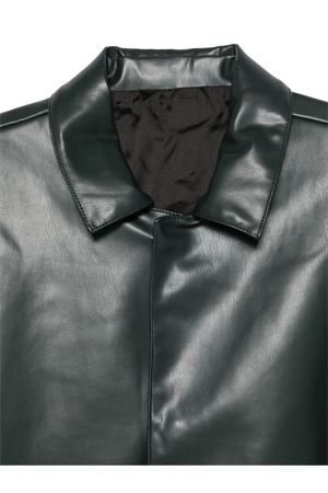 Dark green leather collar jacket COSTUMEIN | Z07Z510