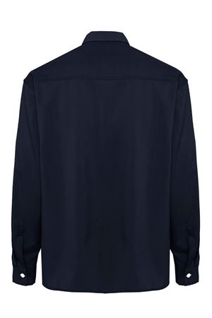 Richard blue wool flannel shirt COSTUMEIN | Z466999