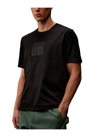 Metropolis Series Mercerized Jersey Short Sleeve Badge T-Shirt C.P.COMPANY | 19CLTS025A006370W999