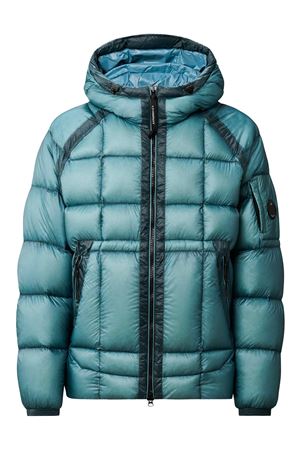 Aegean Blue D.D. Shell Hooded Down Puffer Jacket C.P.COMPANY | 19CMOW702A110416A815