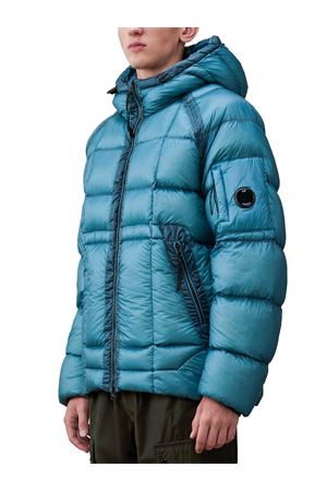 Aegean Blue D.D. Shell Hooded Down Puffer Jacket C.P.COMPANY | 19CMOW702A110416A815
