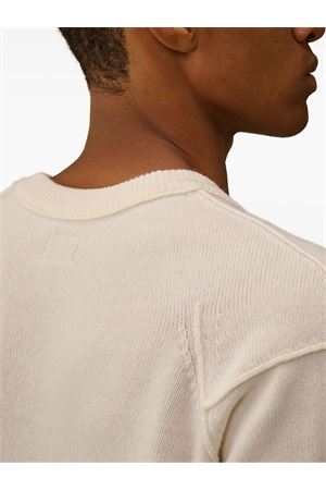 Maglione in Lambswool Bianco C.P.COMPANY | RFCMKN707A110149A103