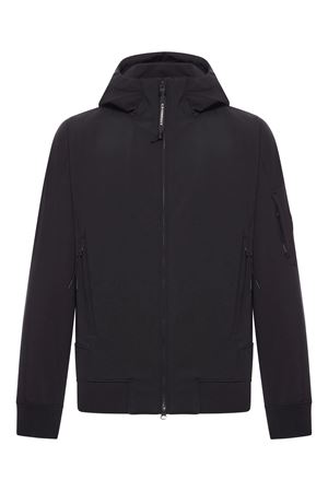 Black Hooded jacket in C.P. Shell-R C.P.COMPANY | RFCMOW701A006097A999