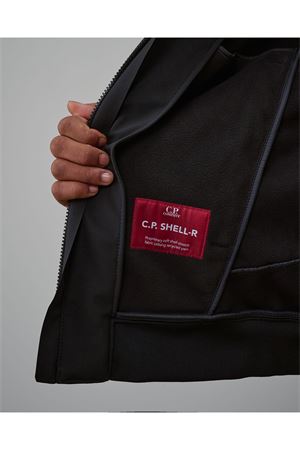 Black Hooded jacket in C.P. Shell-R C.P.COMPANY | RFCMOW701A006097A999