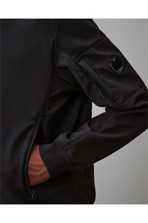 Black Hooded jacket in C.P. Shell-R C.P.COMPANY | RFCMOW701A006097A999
