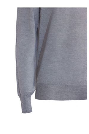 Grey long-sleeved wool polo shirt CRUCIANI | UC5260110U61PO2120205