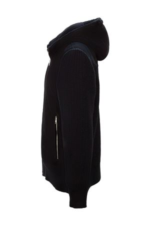 Black leather and shearling jacket DFOUR | DF906MLBLACK