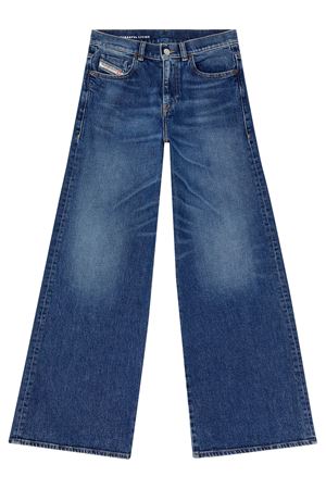 Jeans D-Akemi in denim di cotone blu DIESEL | A0362409L2101