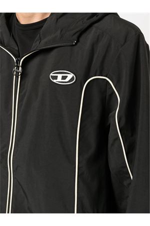 Black J-Hives logo-appliqué windbreaker DIESEL | A061490DGAM9XX