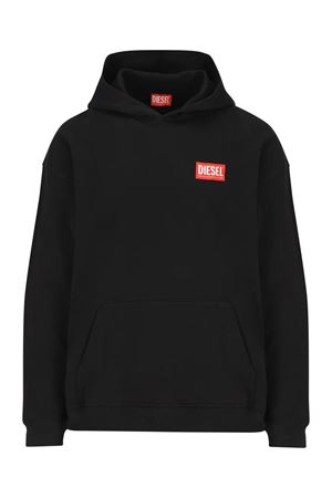 Black cotton hoodie DIESEL | A149490ILAC9XX