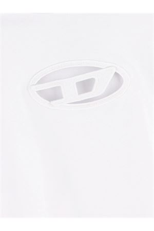T-shirt T-Buxt-Crop-Out in cotone bianco DIESEL | A150960NIAX100