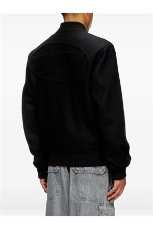 Black wool blend bomber jacket DIESEL | A195820PJBI9XX