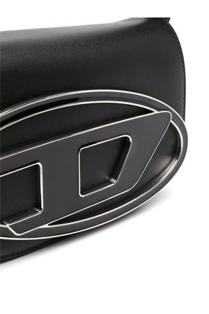Borsa a spalla in pelle 1DR nera DIESEL | X08396PR818T8013