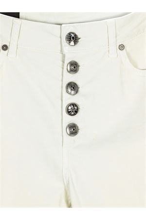 Koons jeans in cream white cotton denim DONDUP | DP268BGSE043DPTD005
