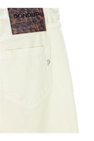 Koons jeans in cream white cotton denim DONDUP | DP268BGSE043DPTD005
