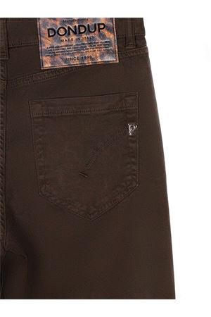 Koons jeans in brown cotton denim DONDUP | DP268BGSE043DPTD737