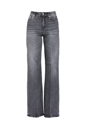 Jeans Amber wide leg in denim nero DONDUP | DP619DSE377DLO1999