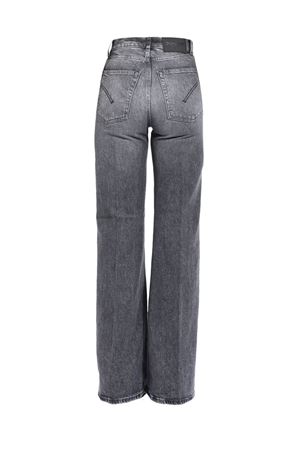 Jeans Amber wide leg in denim nero DONDUP | DP619DSE377DLO1999
