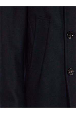 Double-breasted coat in blue wool and cashmere blend DONDUP | UJ922WF0168U890