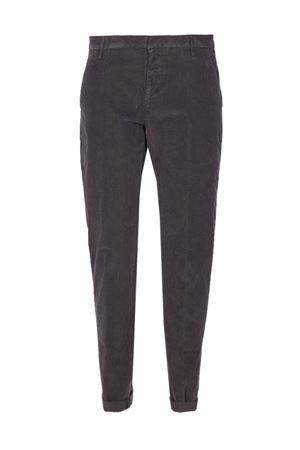 Brown ribbed cotton Gaubert pants DONDUP | UP235VS0028UPT0737