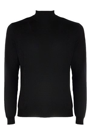 Black wool and cotton blend turtle neck jumper DONDUP | UT256M00975U002999