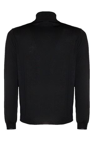 Black wool and cotton blend turtle neck jumper DONDUP | UT256M00975U002999