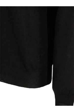 Black wool and cotton blend turtle neck jumper DONDUP | UT256M00975U002999