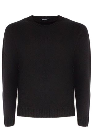 Black wool and cashmere blend jumper DONDUP | UT267M00978U002999