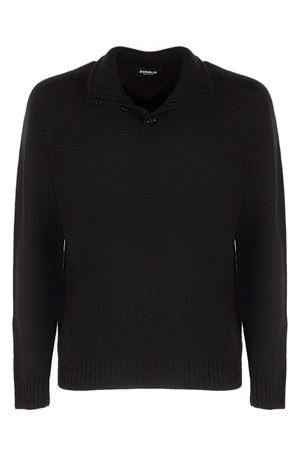 Black wool and cashmere blend jumper DONDUP | UT269M00978U002999