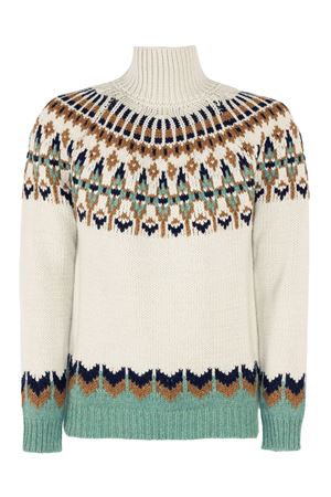 White wool blend turtleneck jumper DONDUP | UT275M00983U002002