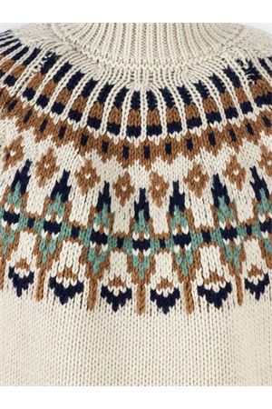 White wool blend turtleneck jumper DONDUP | UT275M00983U002002