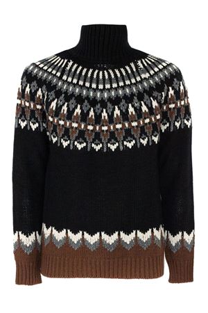 Black wool blend turtleneck jumper DONDUP | UT275M00983U002999