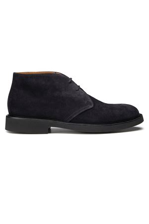 Desert boot due fori in suede total black DOUCAL'S | DU1018GENOUF009NB00.