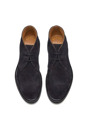 Desert boot due fori in suede total black DOUCAL'S | DU1018GENOUF009NB00.