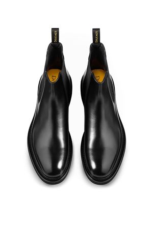 Total black leather beatles ankle boot DOUCAL'S | DU1343GENOUF007NN00.