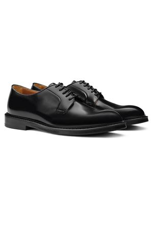 Stringata Derby in pelle nero DOUCAL'S | DU1385SIEWUF007NN00.