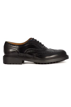 Stringata coda di rondine in pelle nera DOUCAL'S | DU3500HENRUF007NN00.