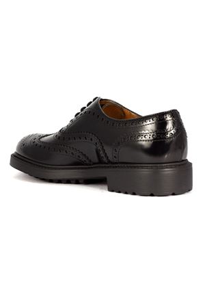 Stringata coda di rondine in pelle nera DOUCAL'S | DU3500HENRUF007NN00.
