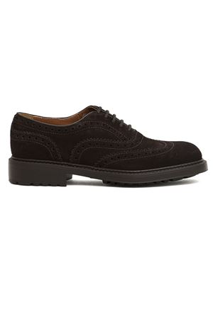 Brown suede lace-up brogues DOUCAL'S | DU3500HENRUF009TM23.