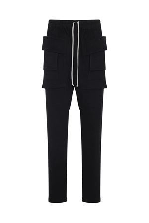 Black cotton cargo track pants DRKSHDW | DU02E7376RIG09