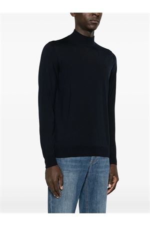 Navy blue merino wool jumper DRUMOHR | D0D144790