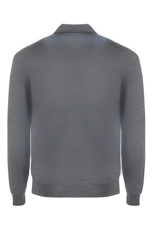 Grey merino wool polo shirt DRUMOHR | D0D149670