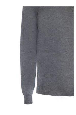 Grey merino wool polo shirt DRUMOHR | D0D149670