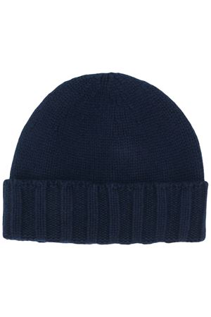 Blue cashmere ribbed beanie DRUMOHR | D1K750797