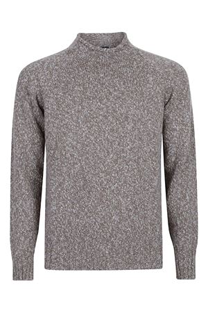 Taupe grey raglan-sleeve sweater DRUMOHR | D5W144MRM04